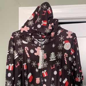 Christmas onsie with hood! PLUS SIZE